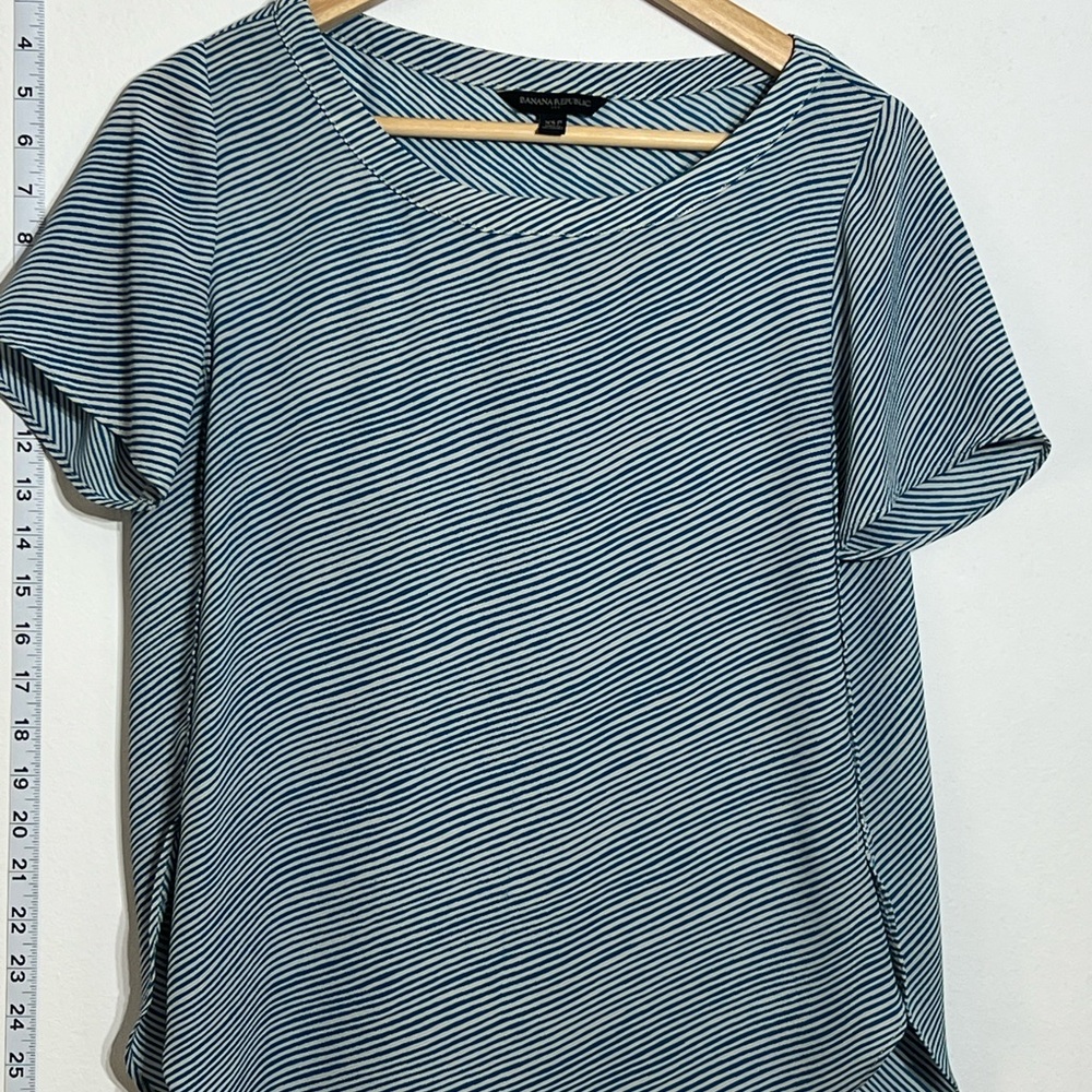 Striped Blue Women's Top